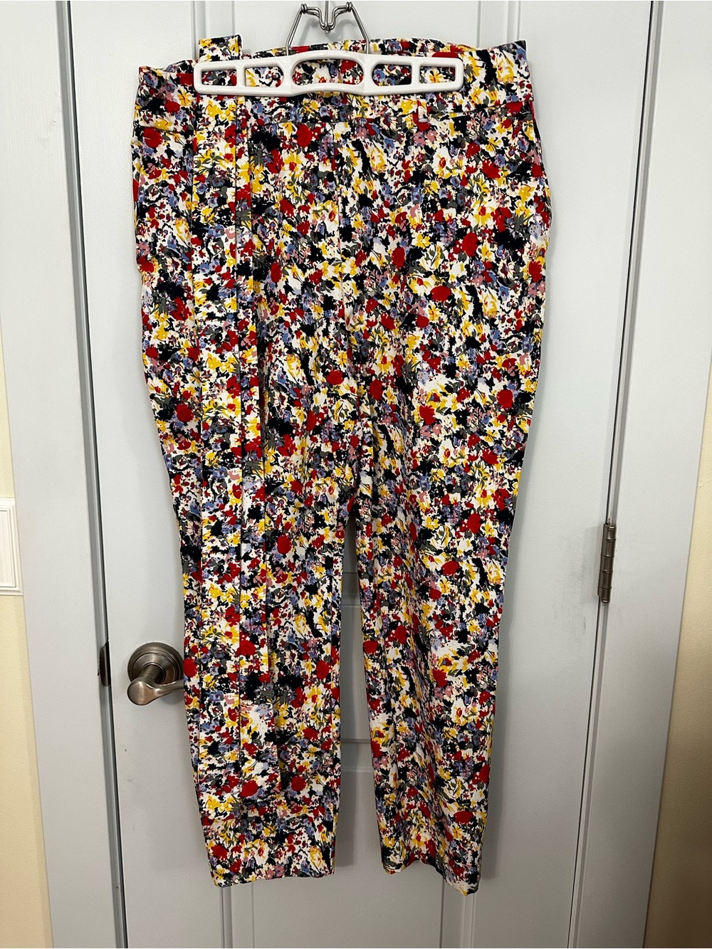 Jules & Leopold Multicolor Floral Straight-Leg Pants